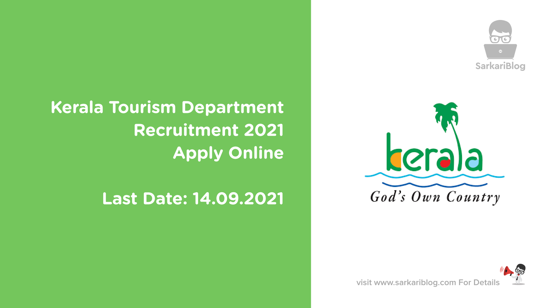 Kerala Tourism Department Recruitment 2021 Apply Online