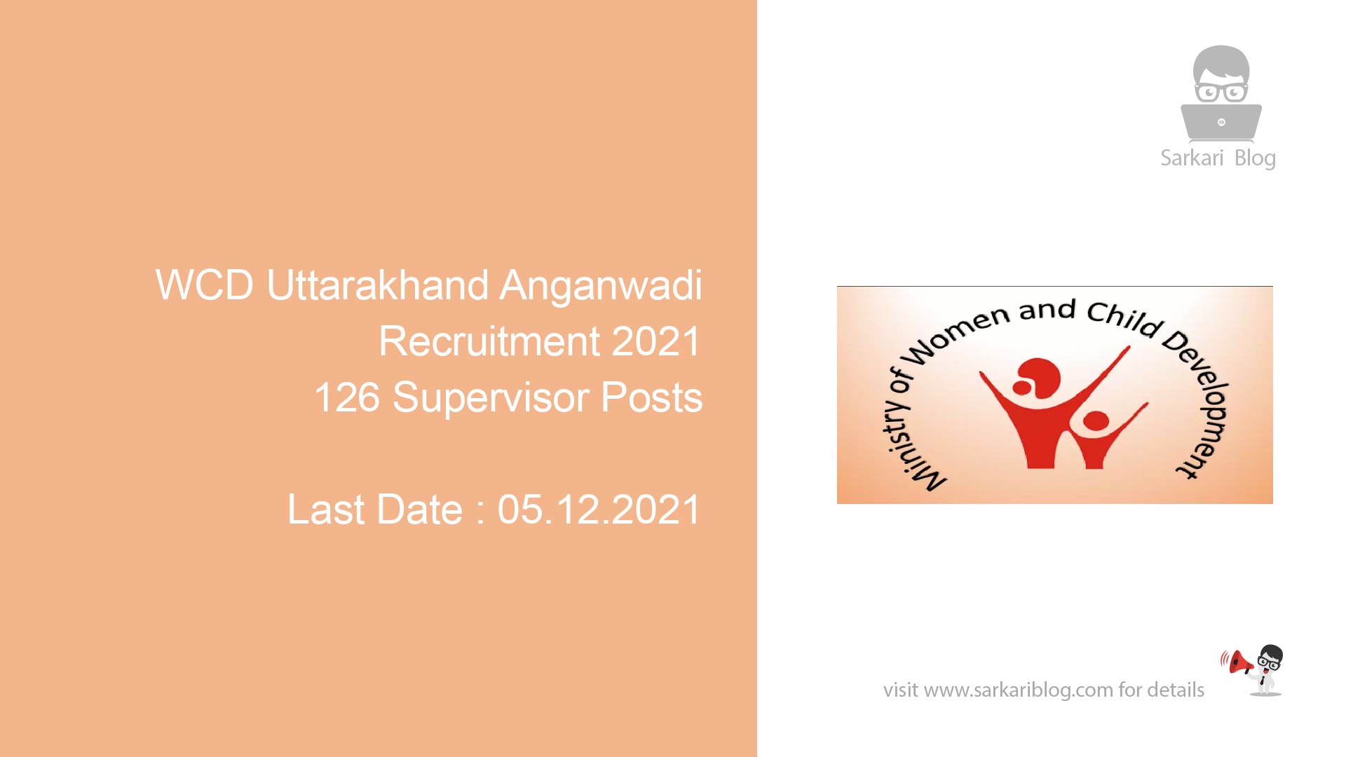 WCD Uttarakhand Anganwadi Recruitment 2021
