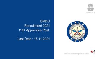 DRDO Recruitment 2021, 110+ Apprentice Post