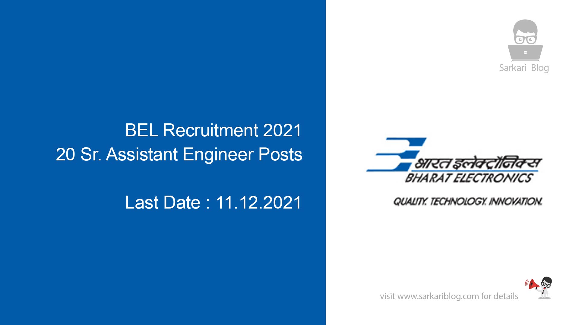 BEL Recruitment 2021