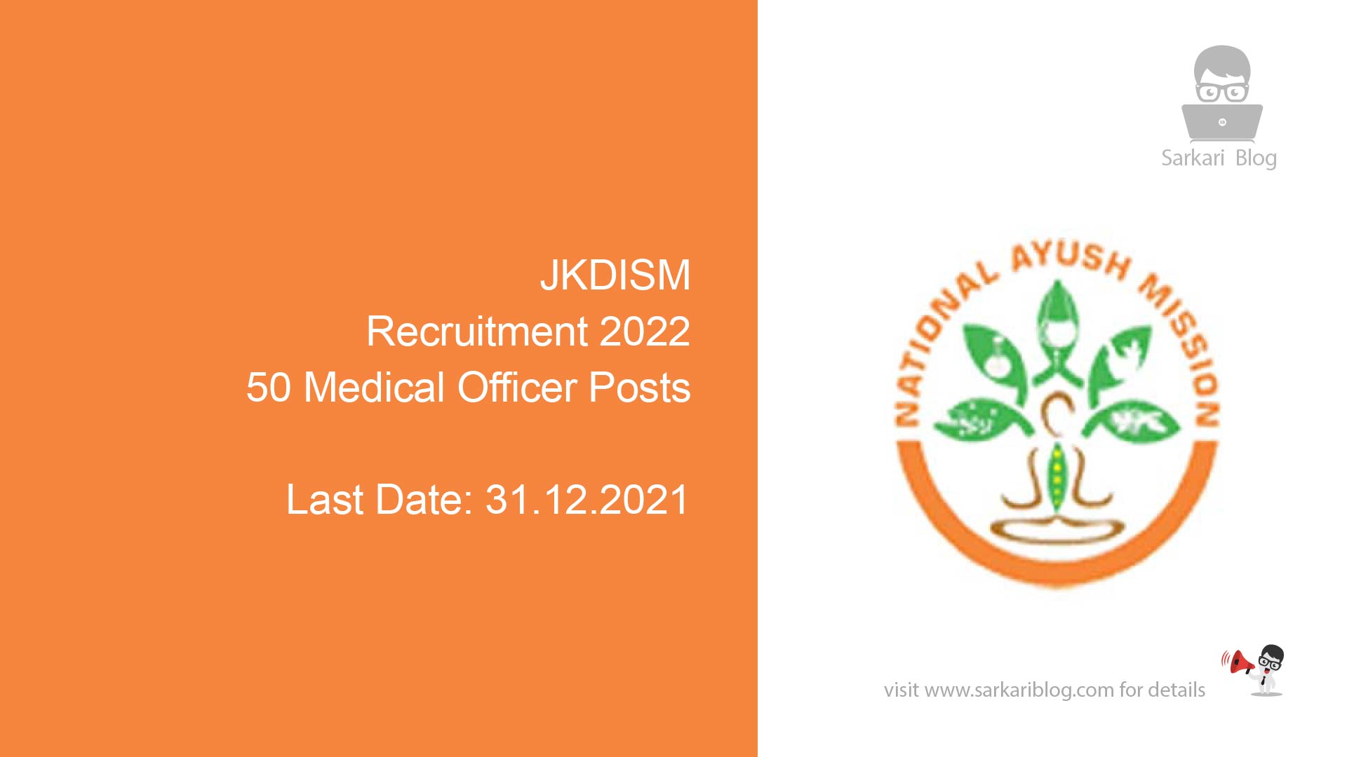 JKDISM Recruitment 2022