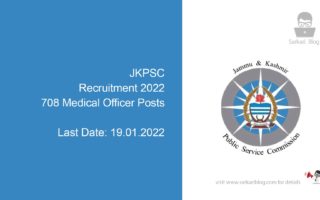 JKPSC Recruitment 2022, 708 Medical Officer Posts