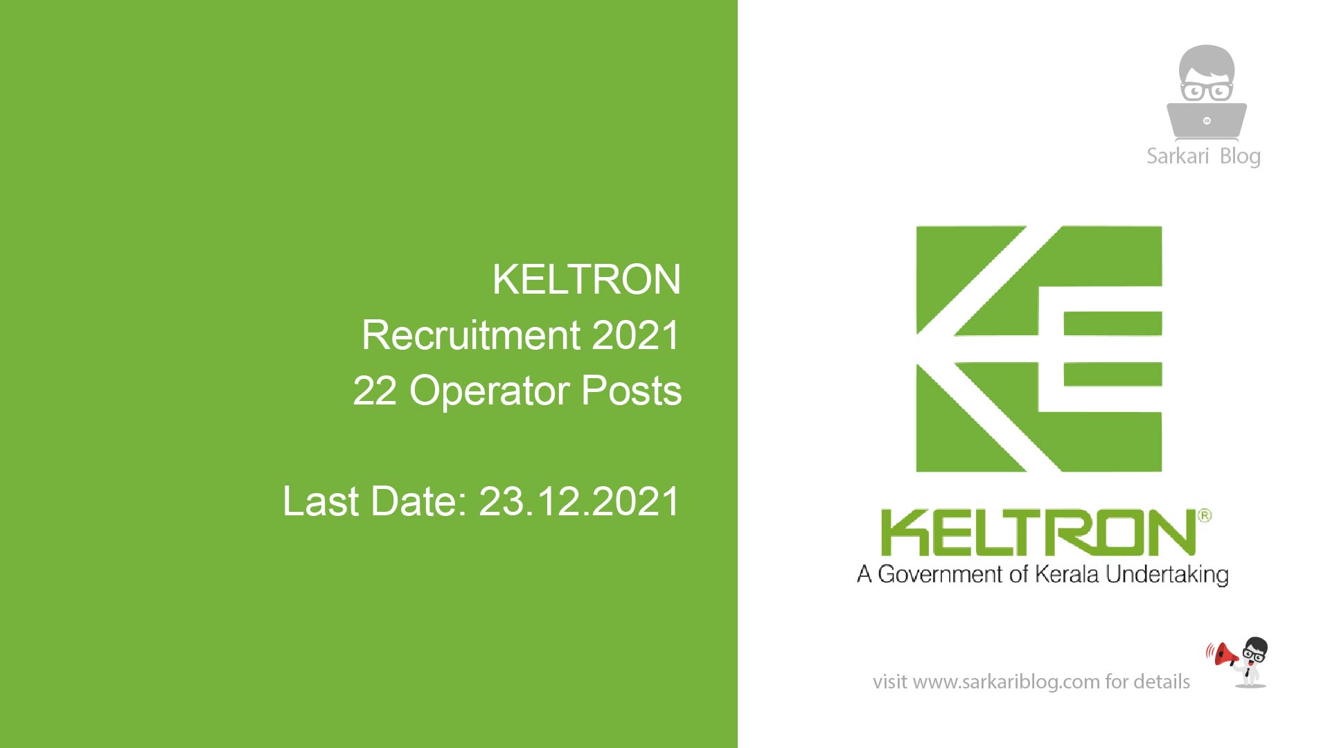 Technical Management Trainee and 9 Other Post in KELTRON via Direct  Recruitment