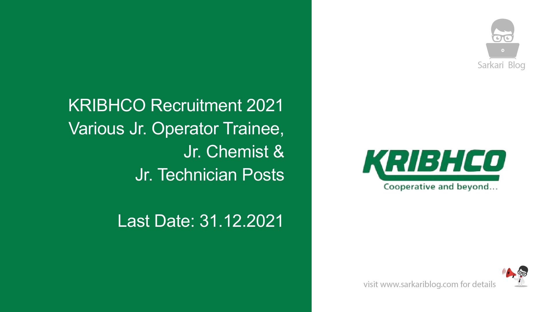 KRIBHCO Recruitment 2021