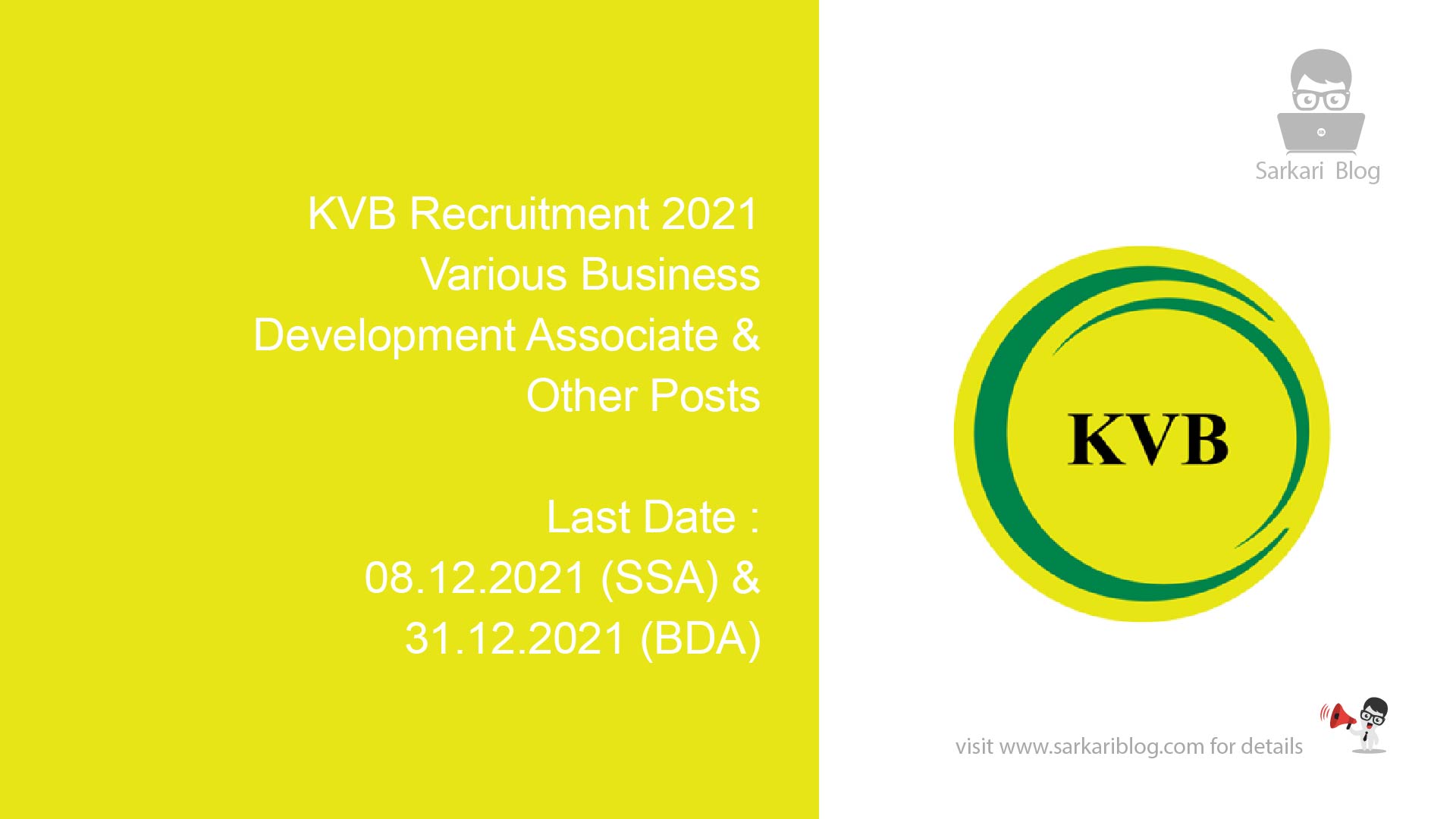KVB Recruitment 2021