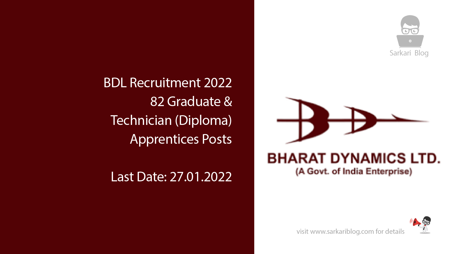 BDL Recruitment 2022