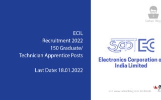 ECIL Recruitment 2022, 150 Graduate/ Technician Apprentice Posts
