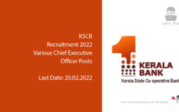 KSCB Recruitment 2022, Various Chief Executive Officer Posts