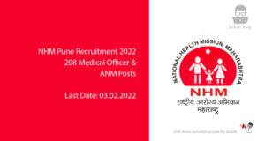 NHM Pune Recruitment 2022 – 208 Medical Officer & ANM Posts