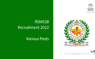 RSMSSB Recruitment 2022, Various Posts
