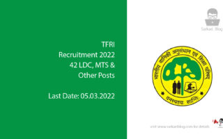 TFRI Recruitment 2022, 42 LDC, MTS & Other Posts