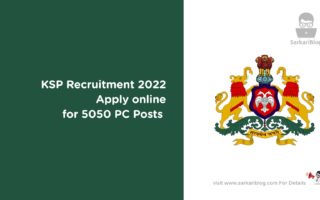 KSP Recruitment 2022 Apply online for 5050 PC Posts