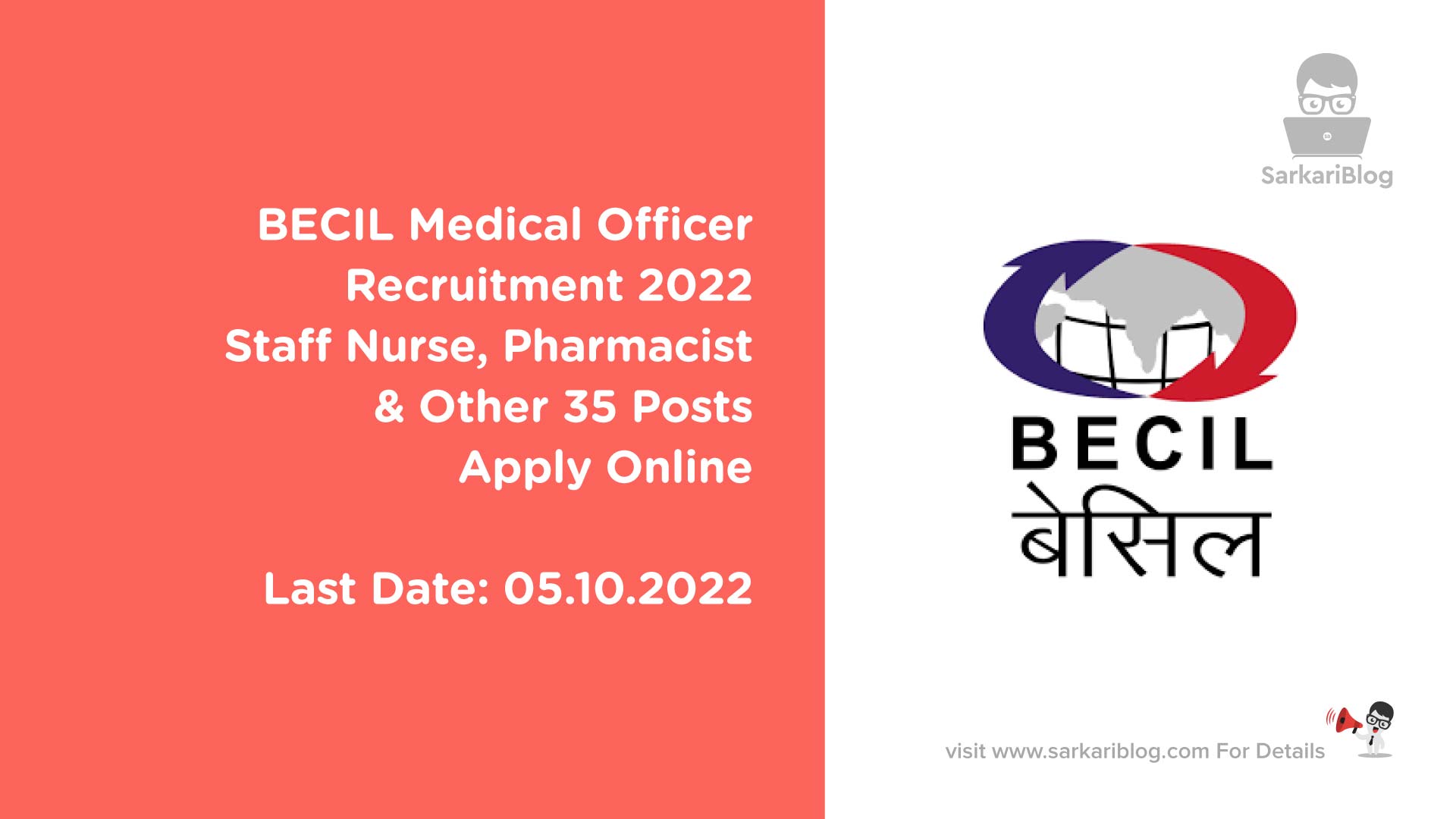 BECIL Medical Officer Recruitment 2022