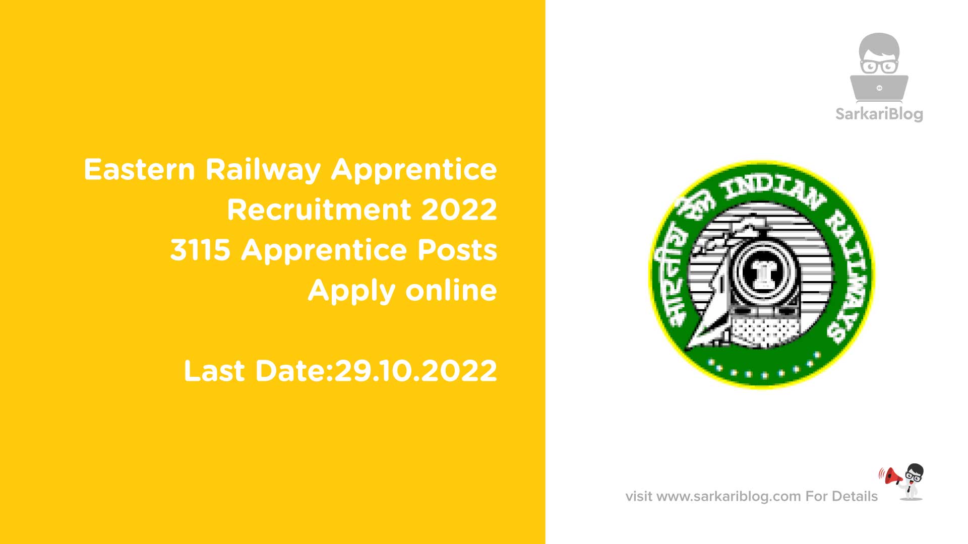 Eastern Railway Apprentice Recruitment 2022