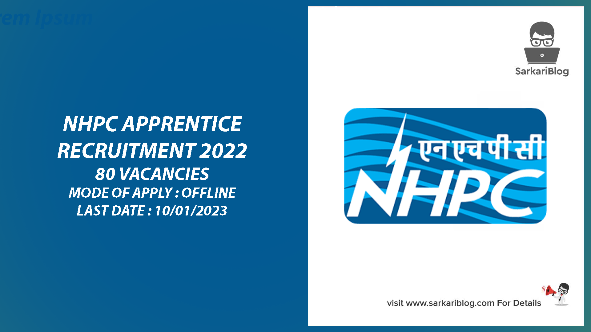 NHPC Apprentice Recruitment 2022