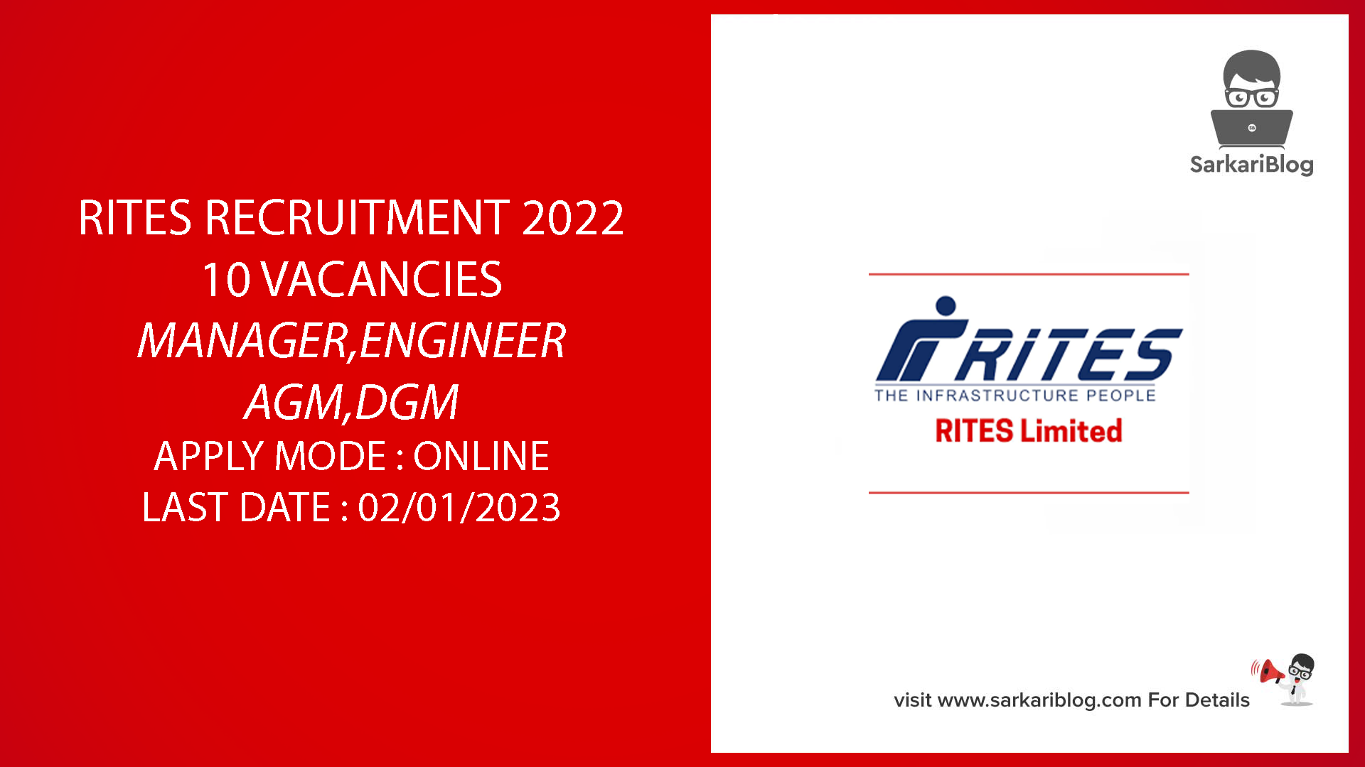 RITES Recruitment 2022