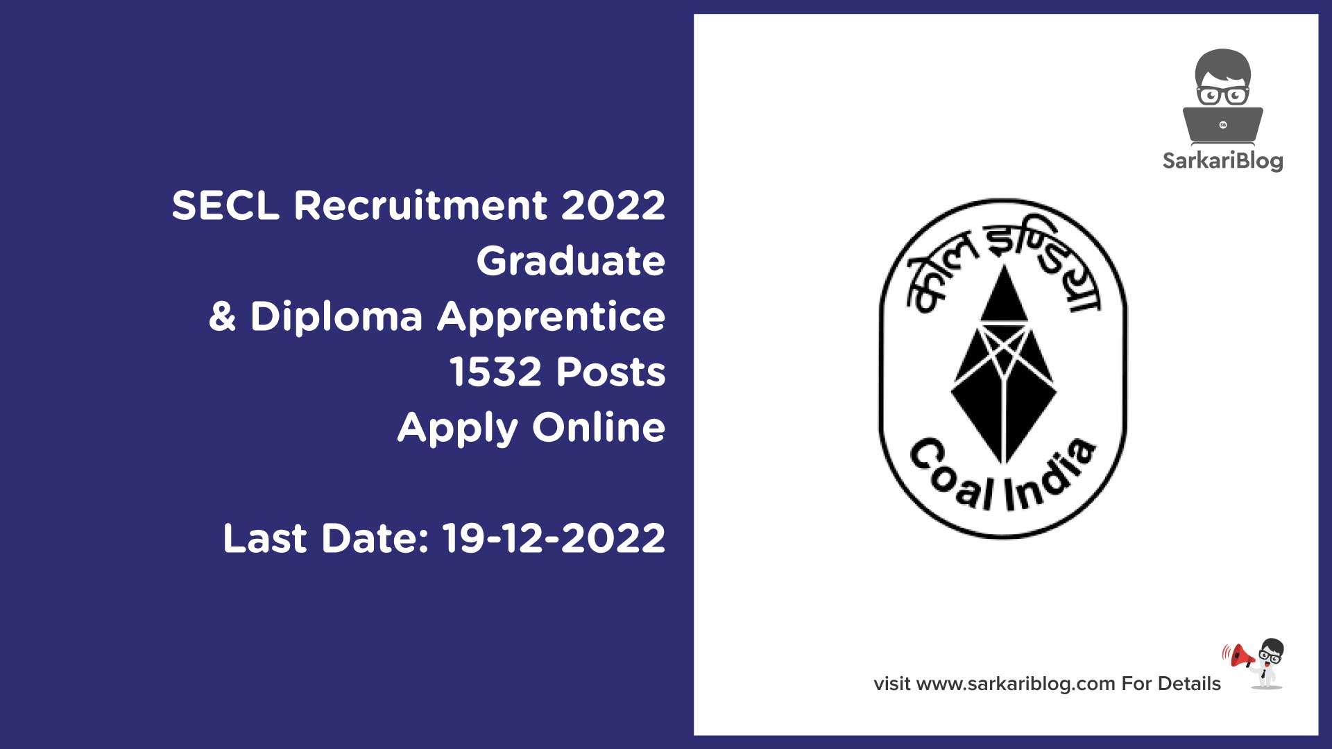 SECL Apprentice Recruitment 2022
