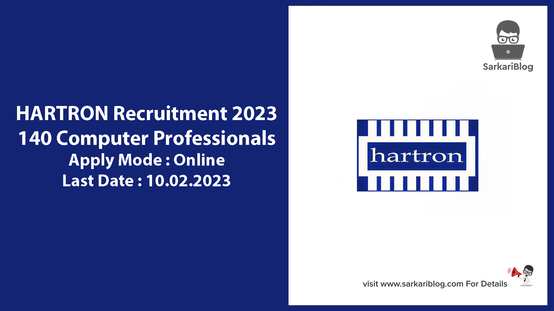 HARTRON Recruitment 2023