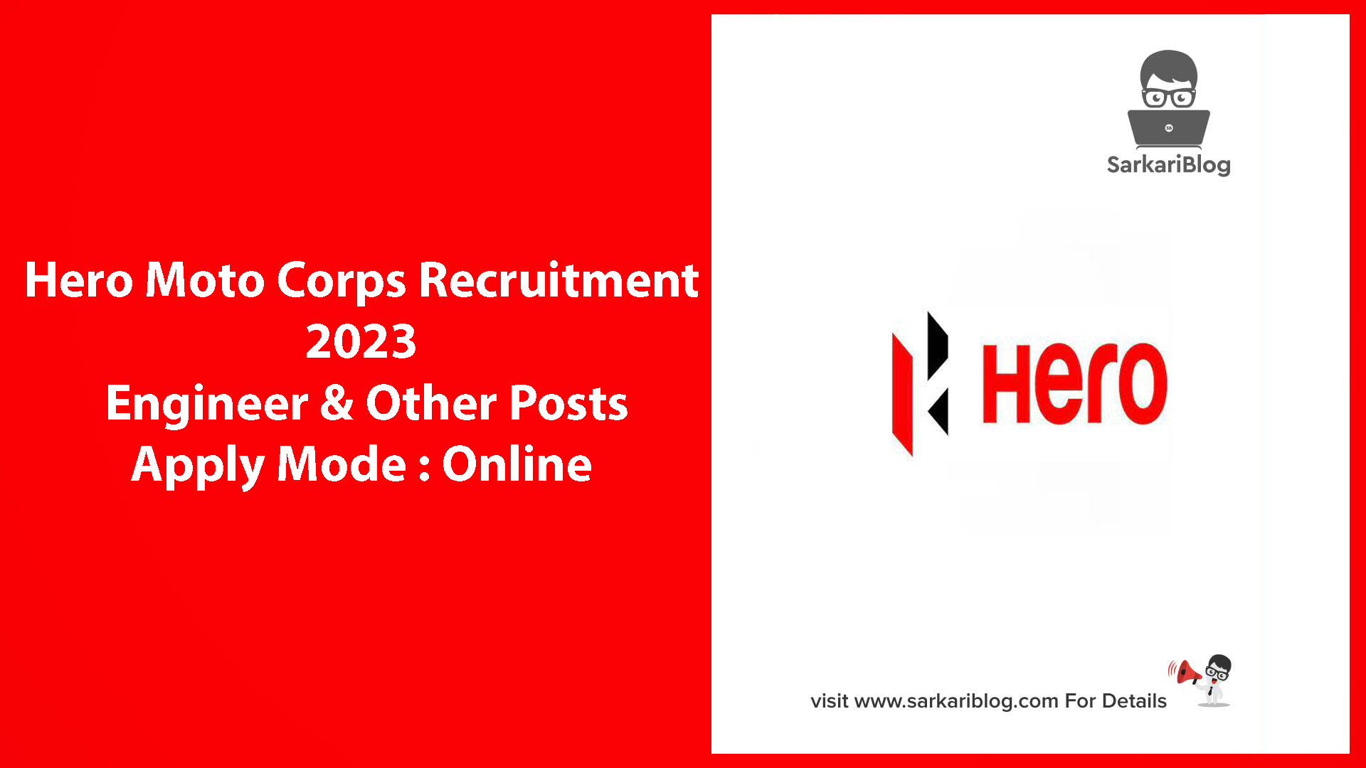 Hero Moto Corps Recruitment 2023