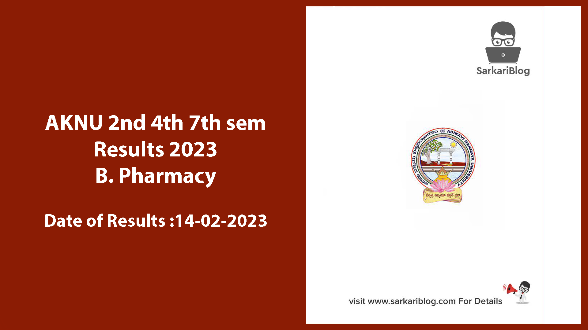 AKNU 2nd 4th 7th sem Results 2023