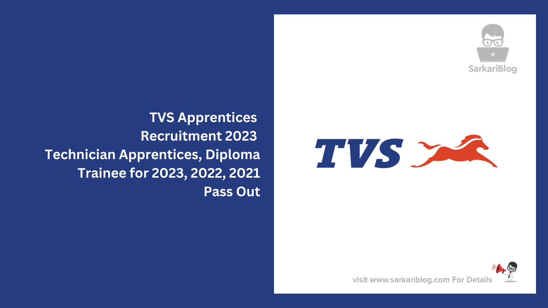 TVS Apprentices Recruitment 2023 Notification