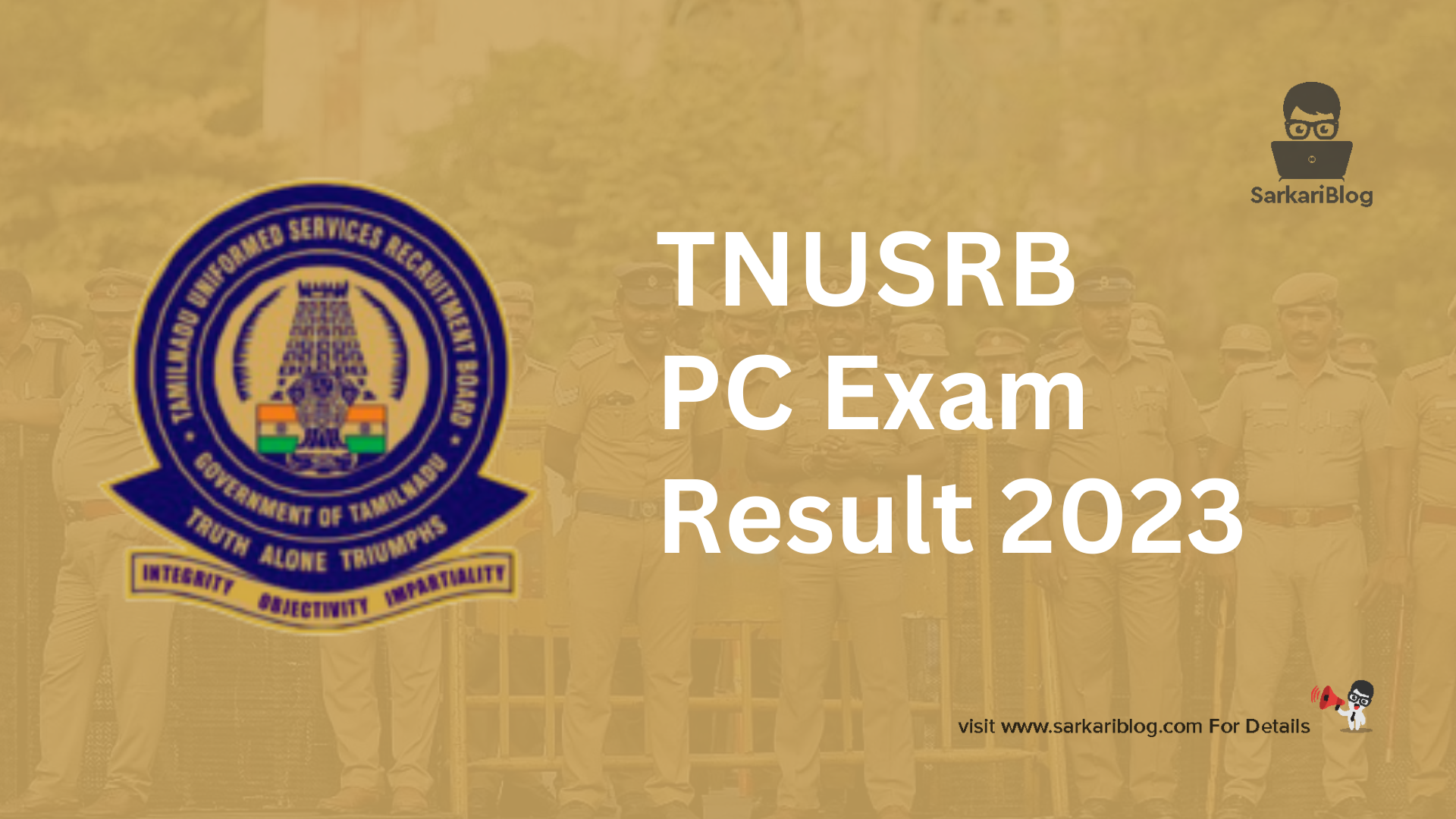 TNUSRB PC Exam Result 2023
