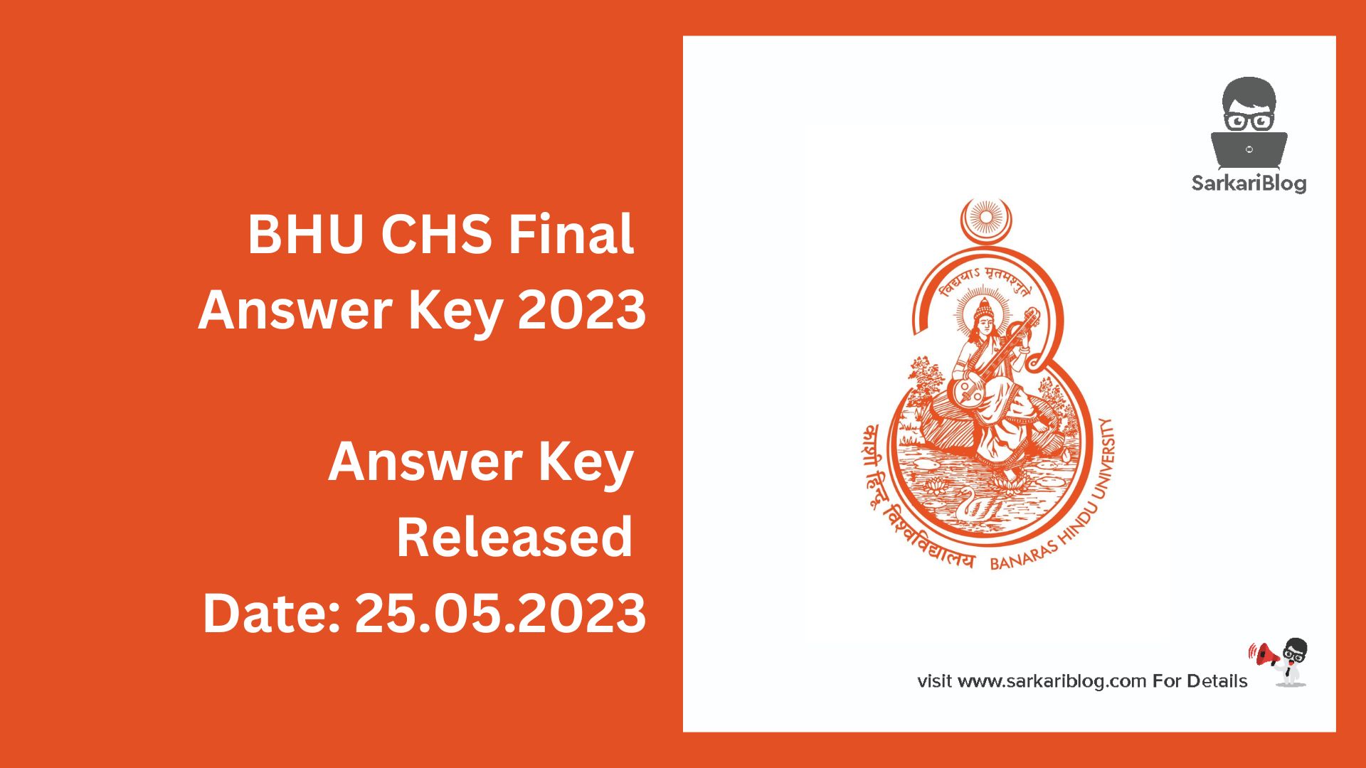 BHU CHS Final Answer Key 2023