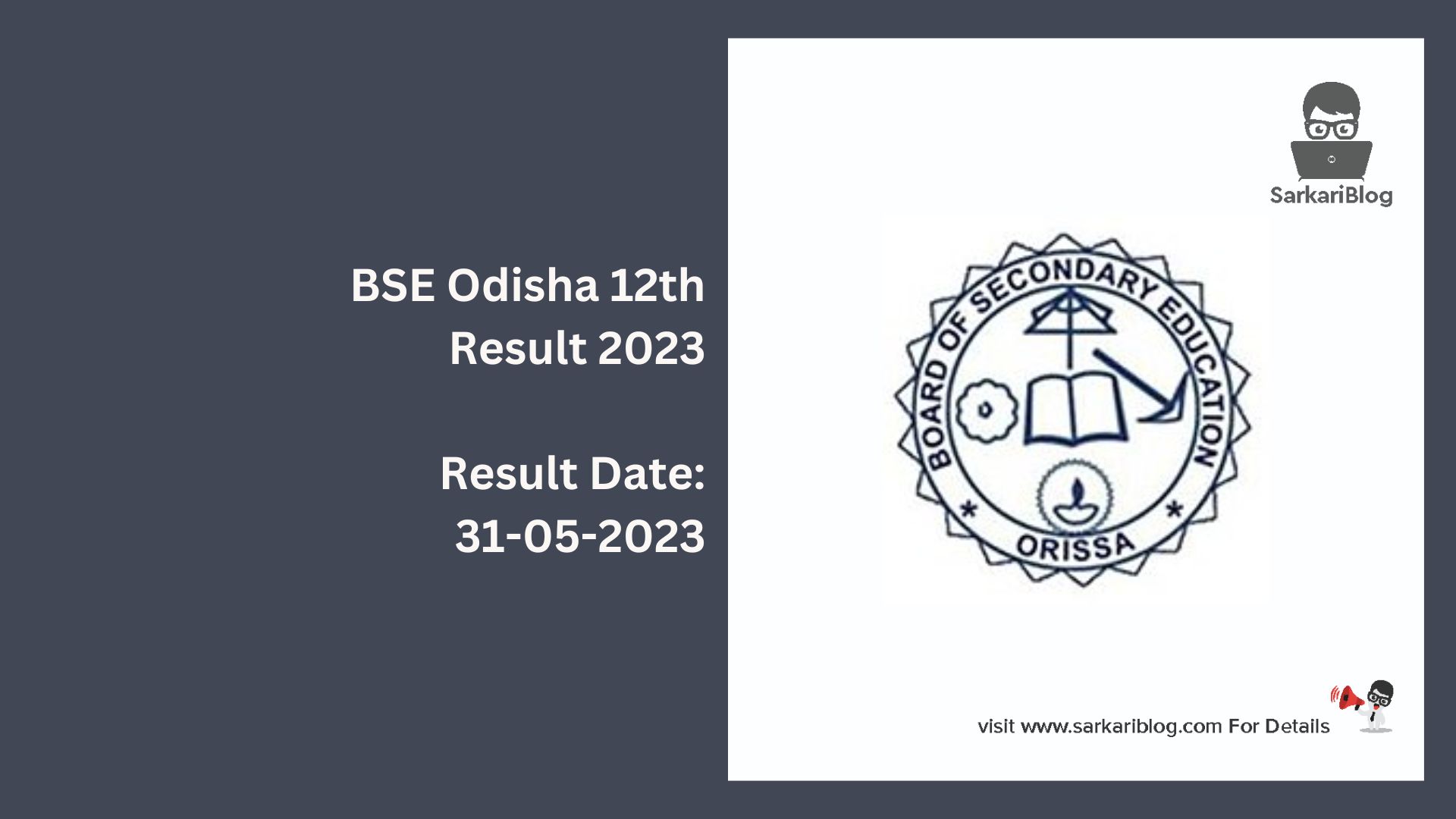 BSE Odisha 12th Result 2023