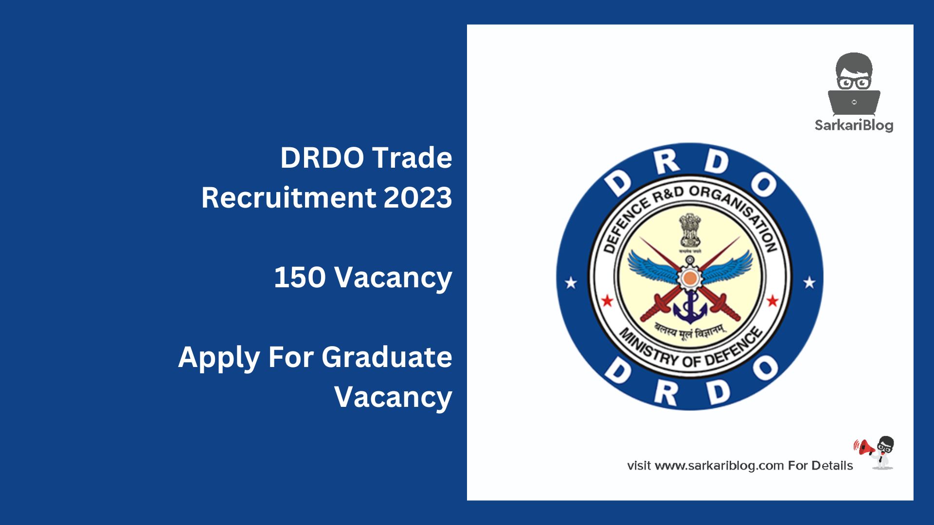 DRDO Trade Recruitment 2023