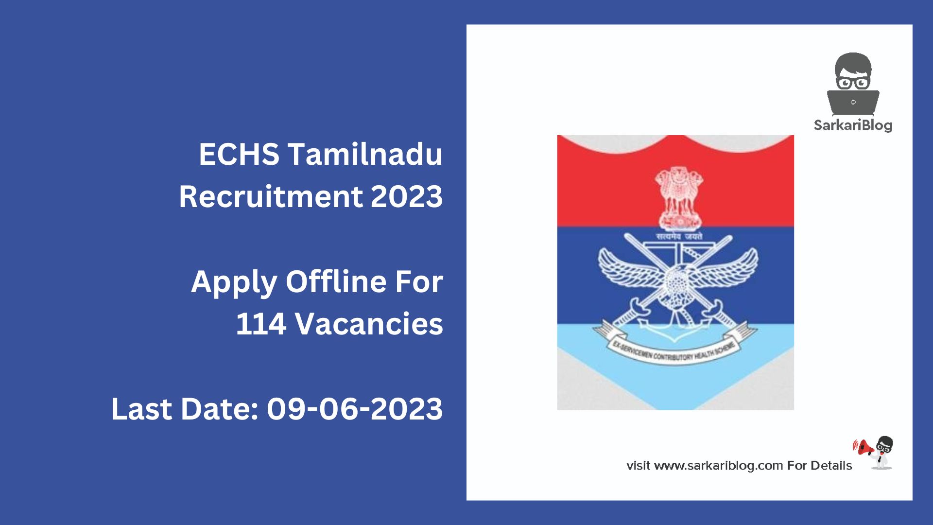 ECHS Tamilnadu Recruitment 2023