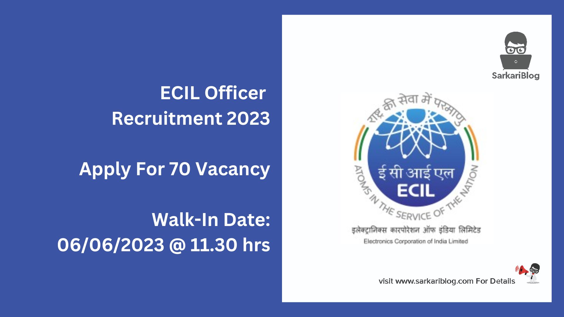 ECIL Officer Recruitment 2023