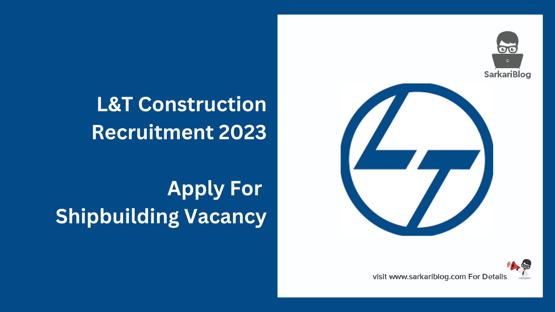 L&T Construction Recruitment 2023