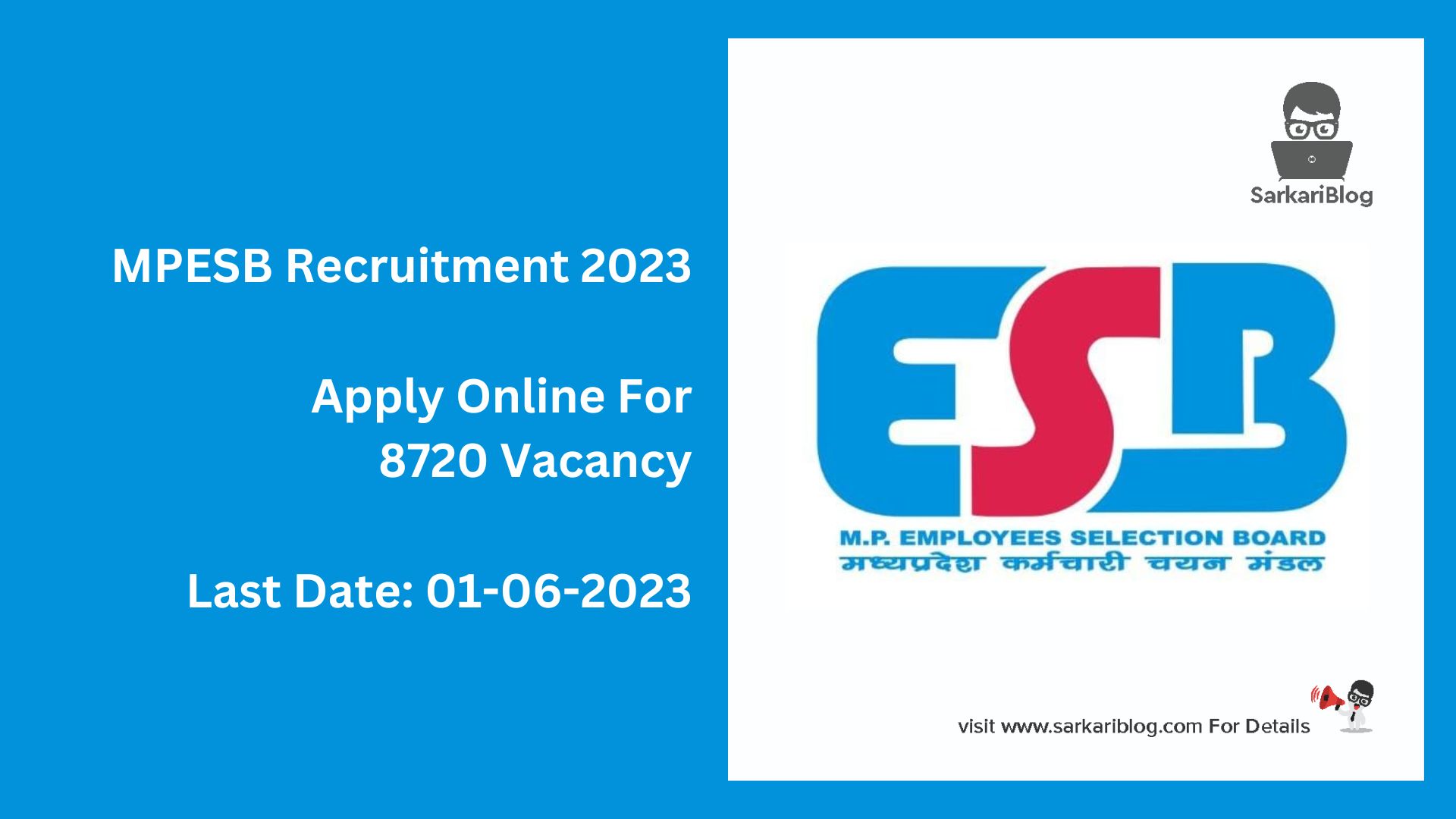 MPESB Recruitment 2023
