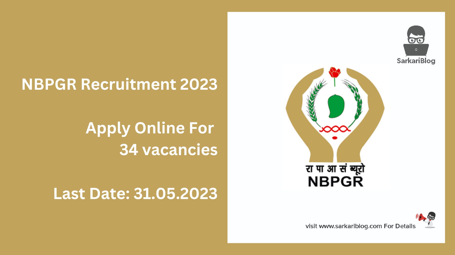 NBPGR Recruitment 2023