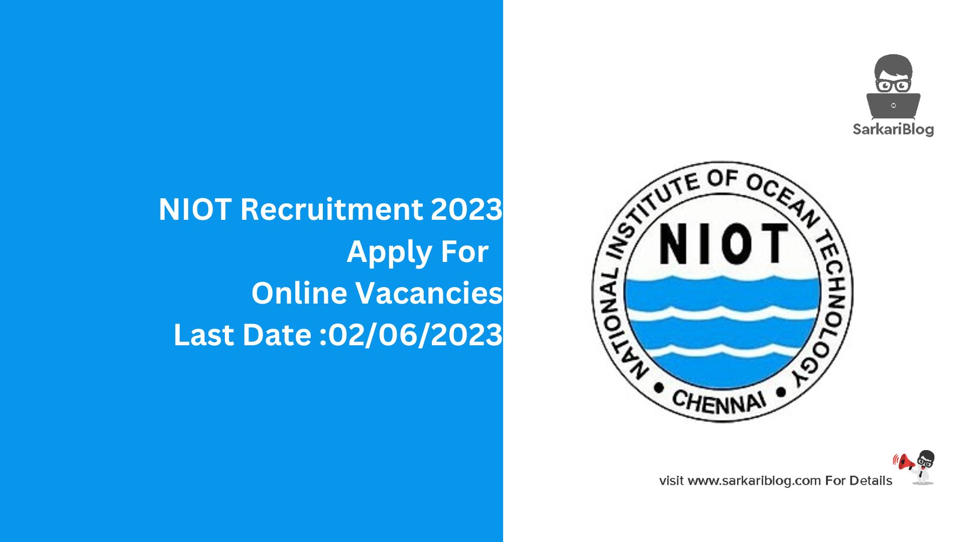 NIOT Recruitment 2023