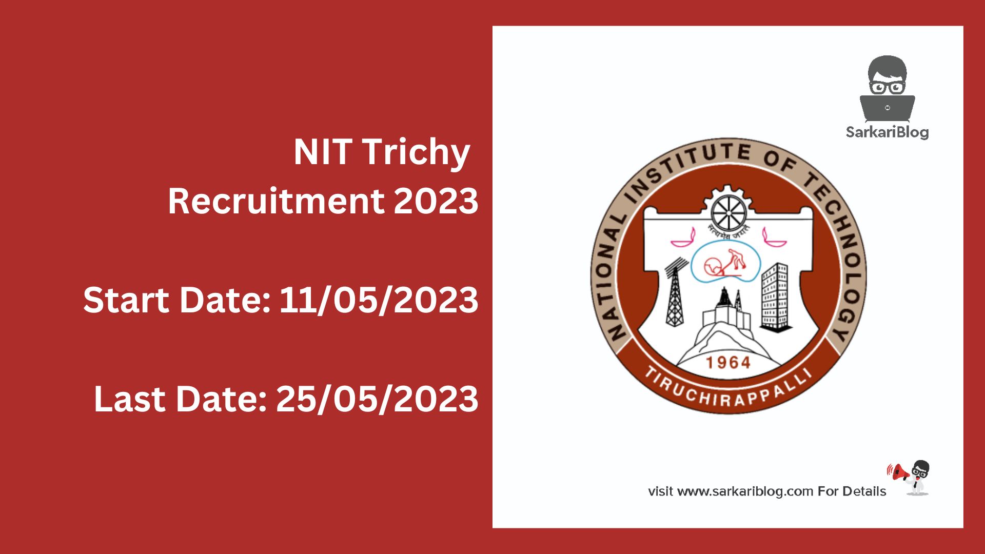 NIT Trichy Recruitment 2023