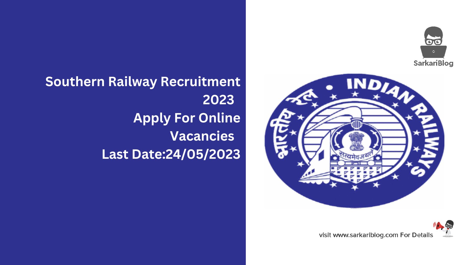 Southern Railway Recruitment 2023