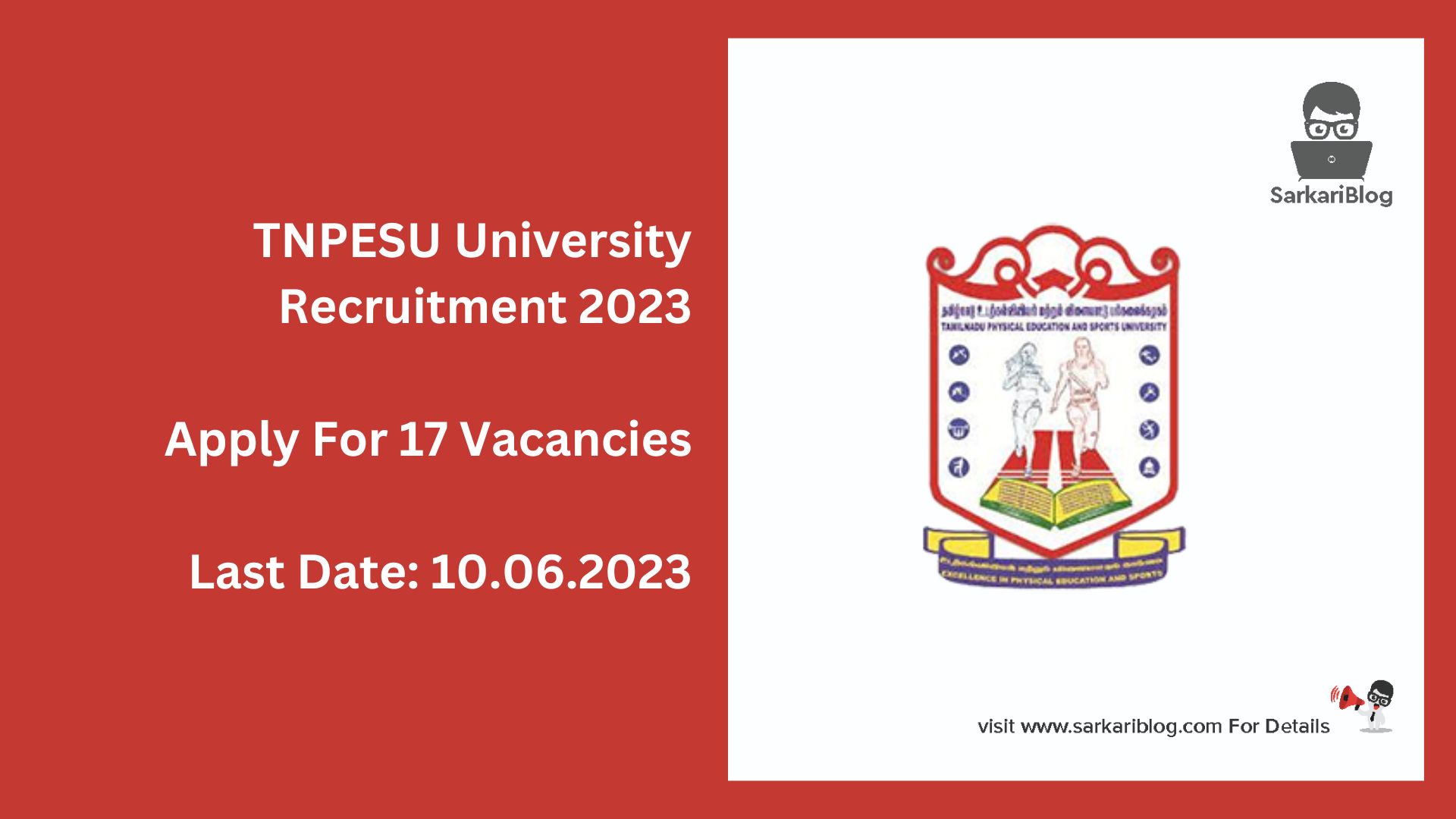 TNPESU University Recruitment 2023
