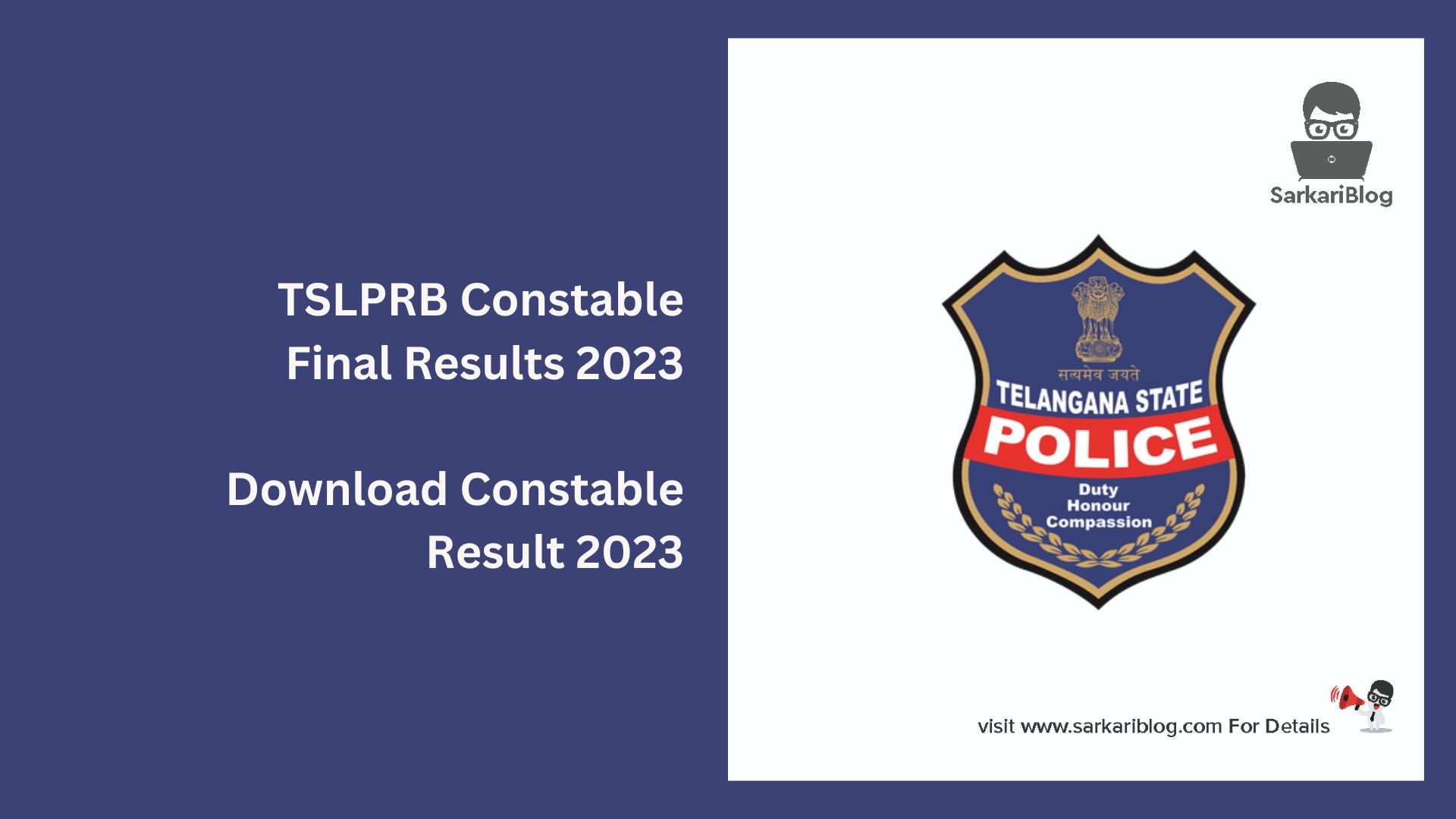TSLPRB Constable Final Results 2023