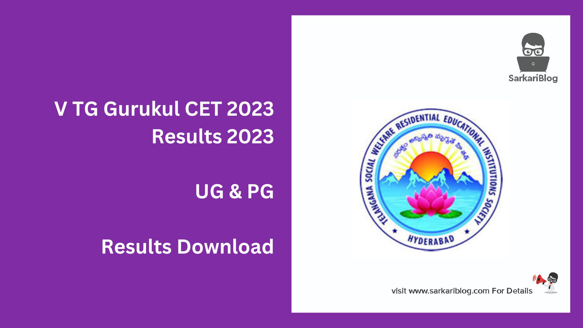 V TG Gurukul CET Results 2023