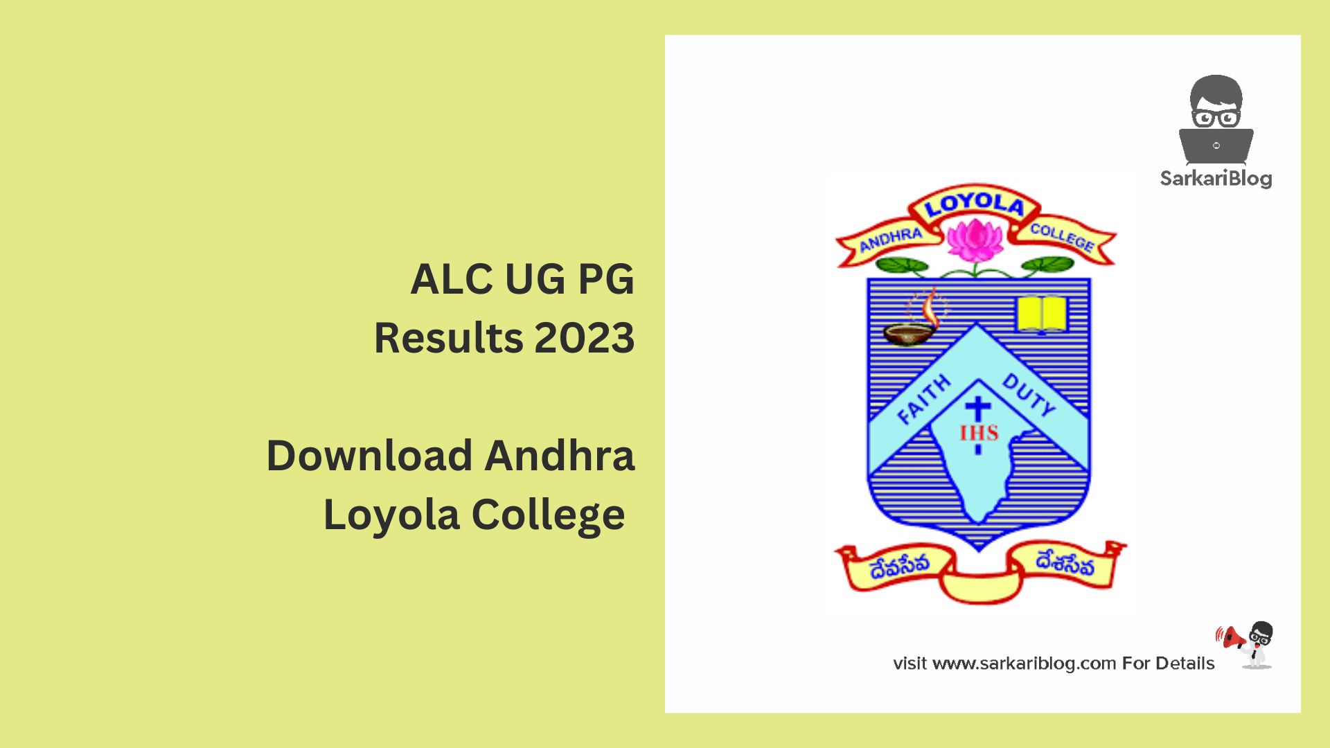 ALC UG PG Results 2023