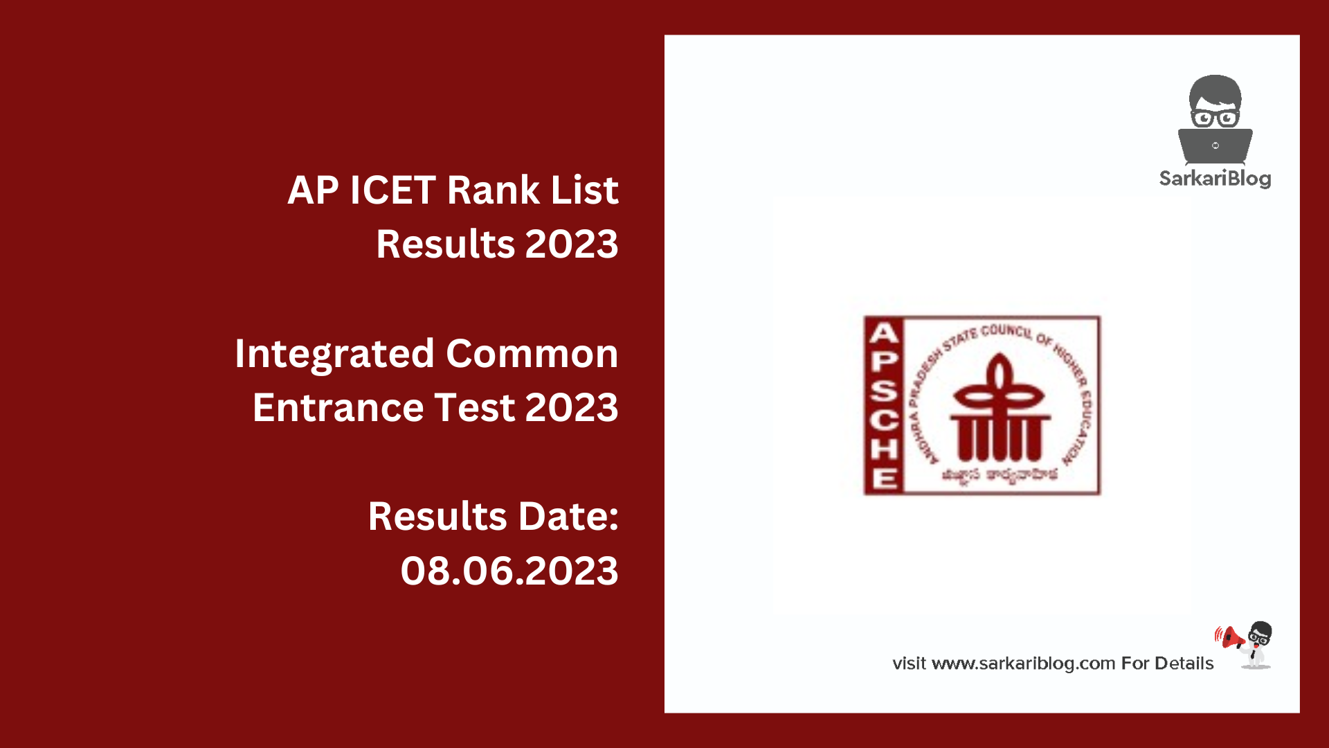AP ICET Rank List Results 2023