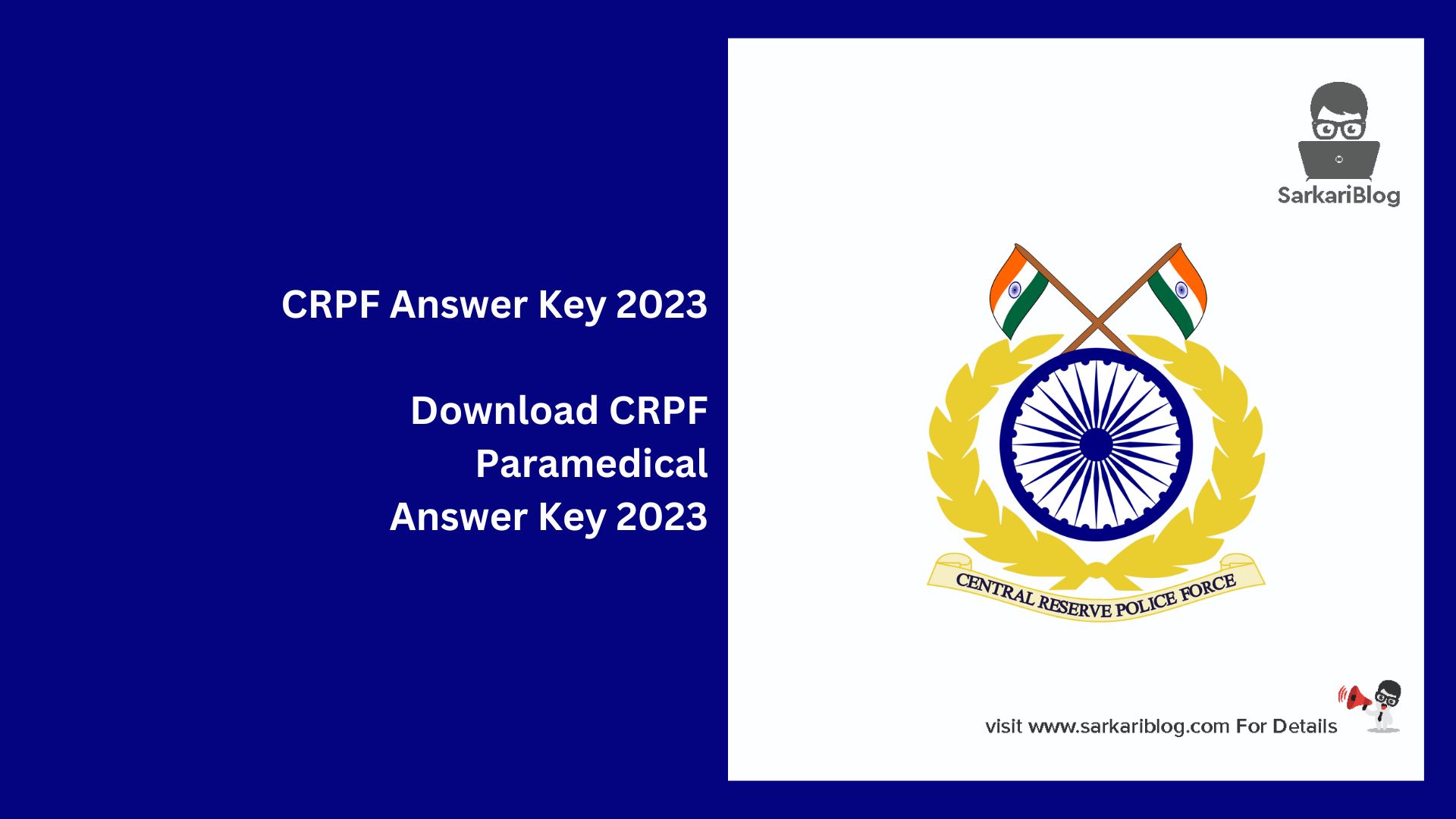 CRPF Answer Key 2023