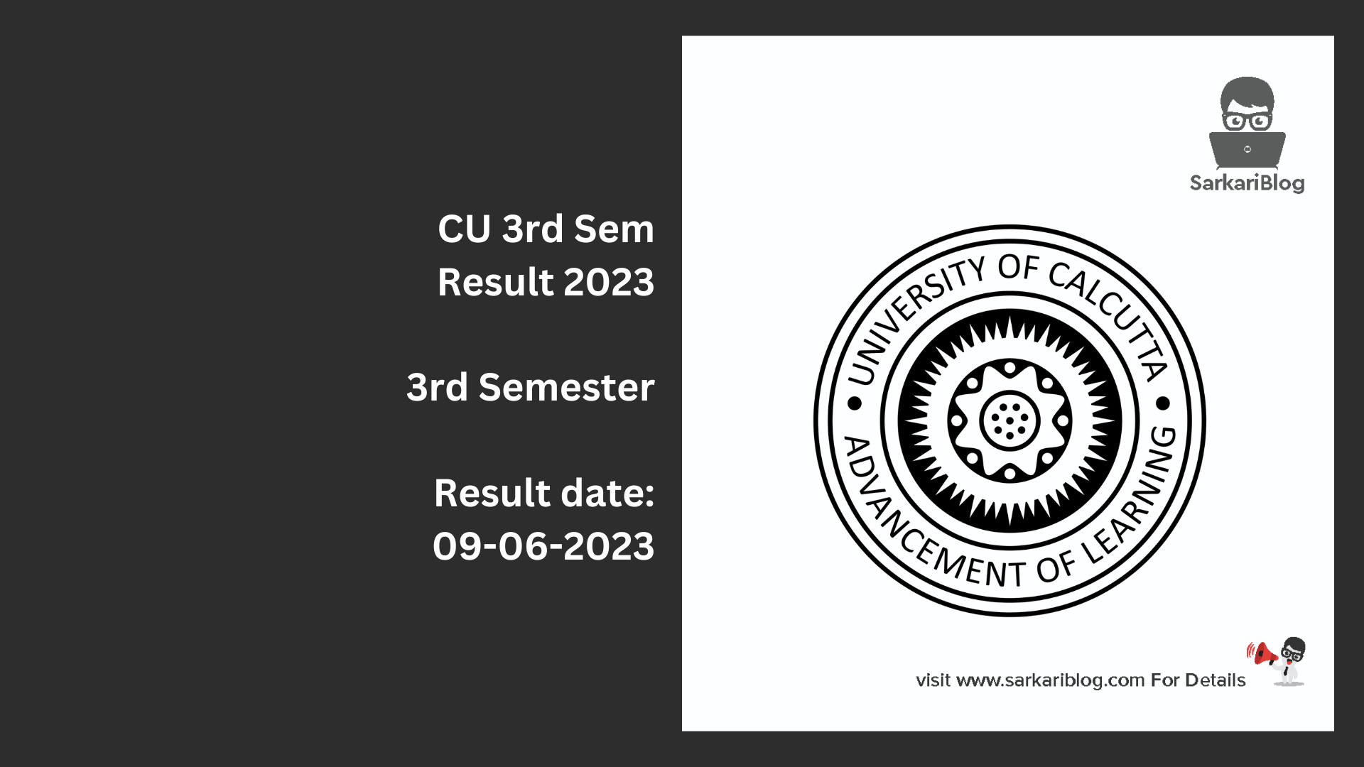 CU 3rd Sem Result 2023
