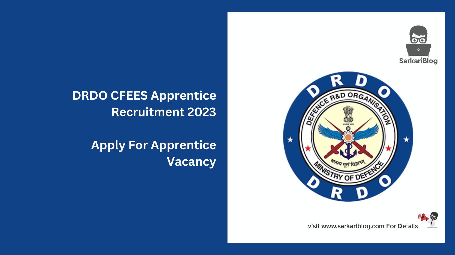 DRDO CFEES Apprentice Recruitment 2023