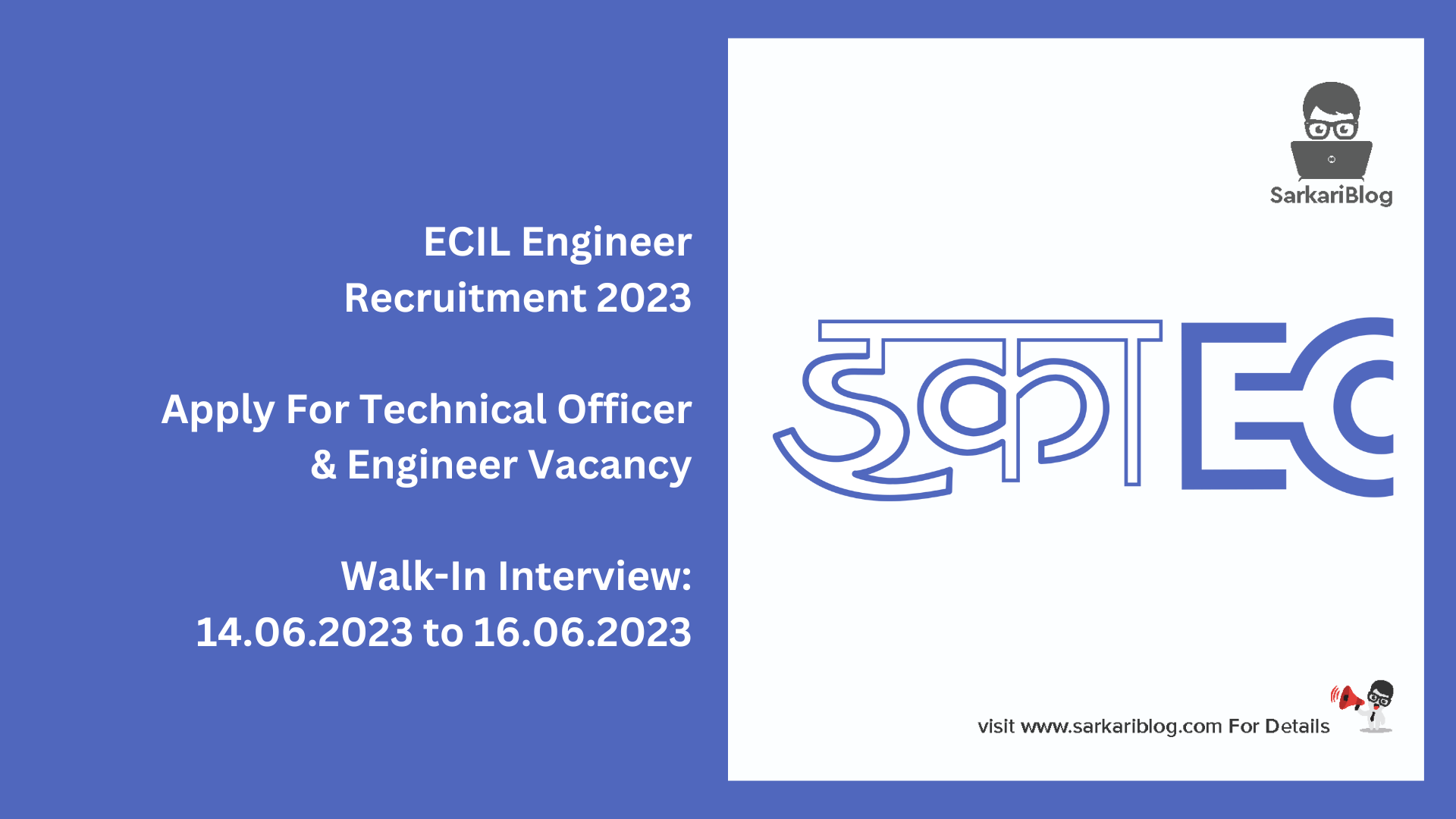 ECIL Engineer Recruitment 2023