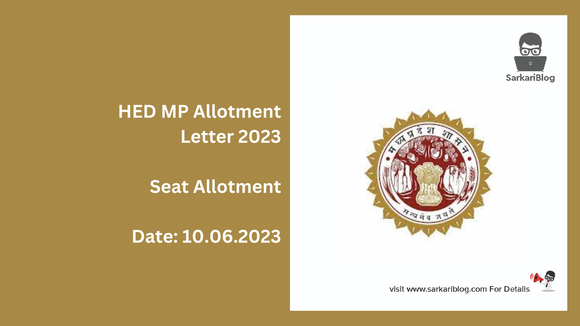 HED MP Allotment Letter 2023