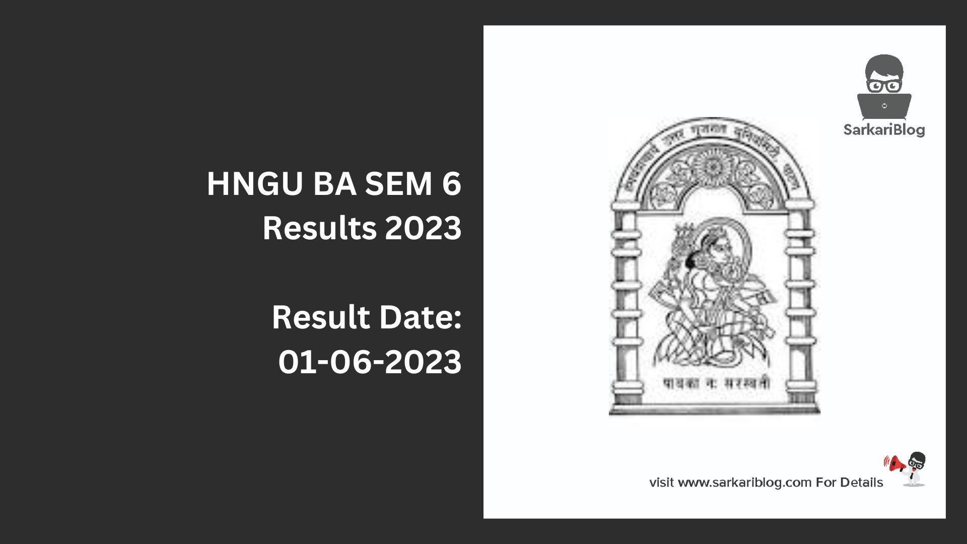 HNGU BA SEM 6 Results 2023