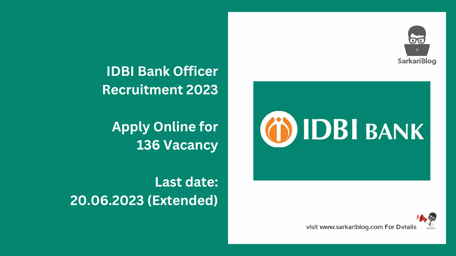 IDBI Bank Officer Recruitment 2023