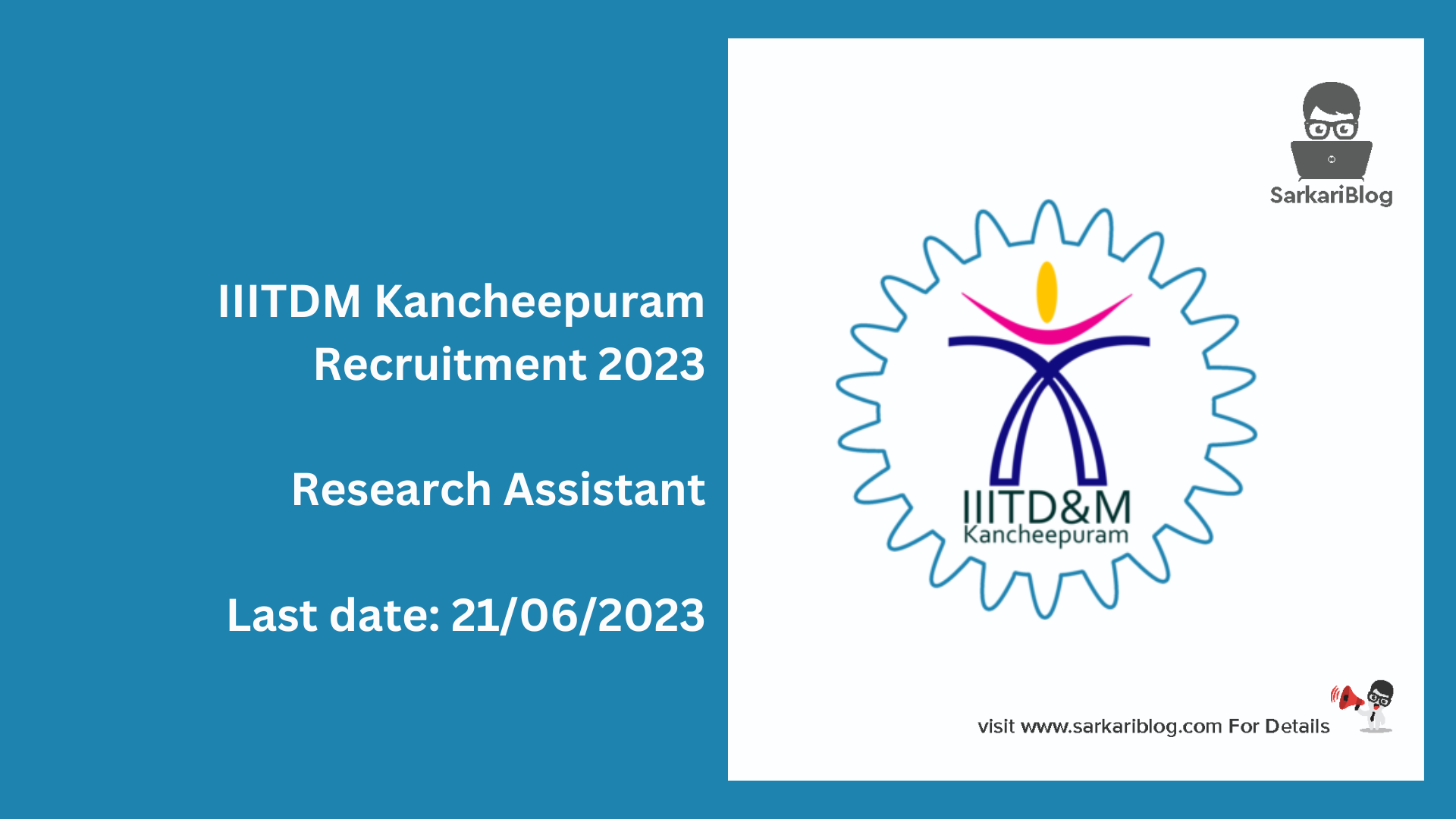 IIITDM Kancheepuram Recruitment 2023